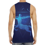Sagittarius Horoscope Sign Print Men's Muscle Tank Top