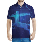 Sagittarius Horoscope Sign Print Men's Polo Shirt