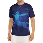 Sagittarius Horoscope Sign Print Men's Short Sleeve Rash Guard