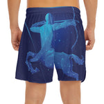Sagittarius Horoscope Sign Print Men's Split Running Shorts