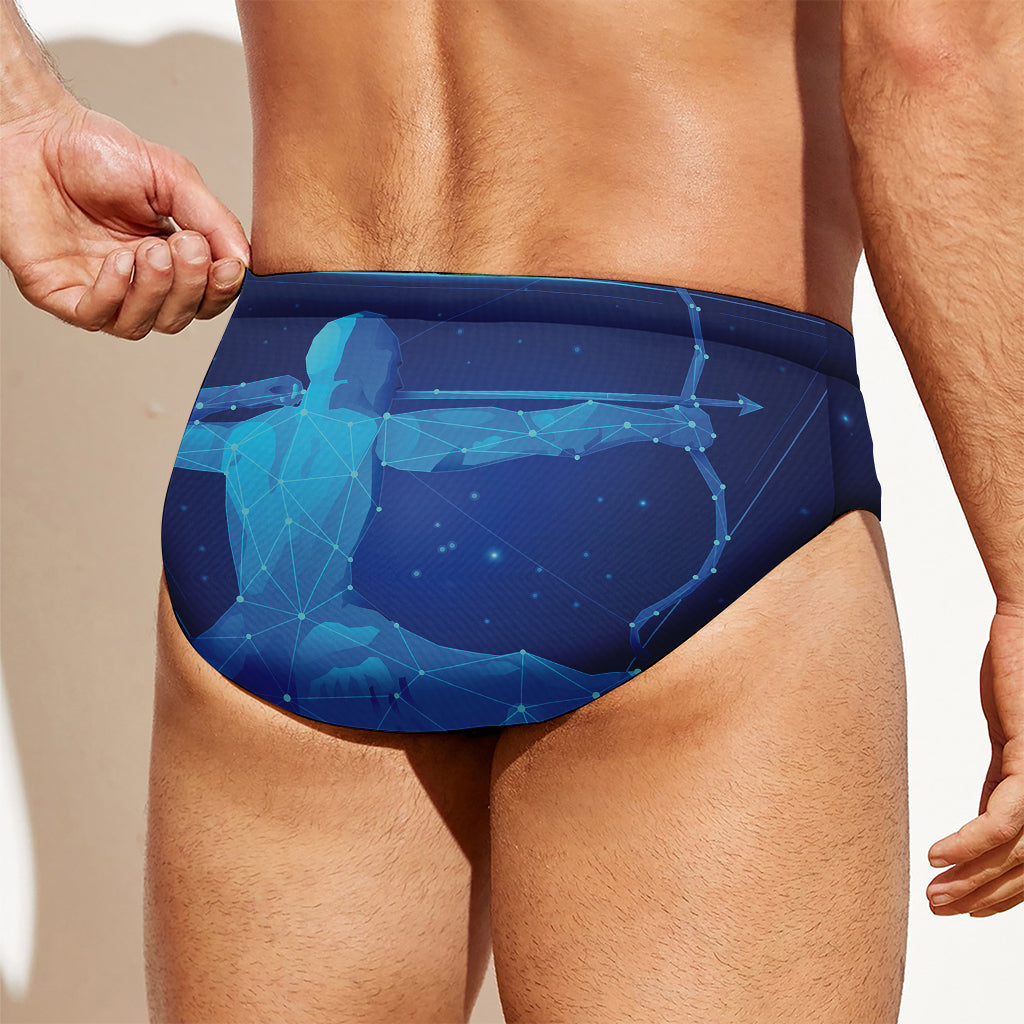 Sagittarius Horoscope Sign Print Men's Swim Briefs