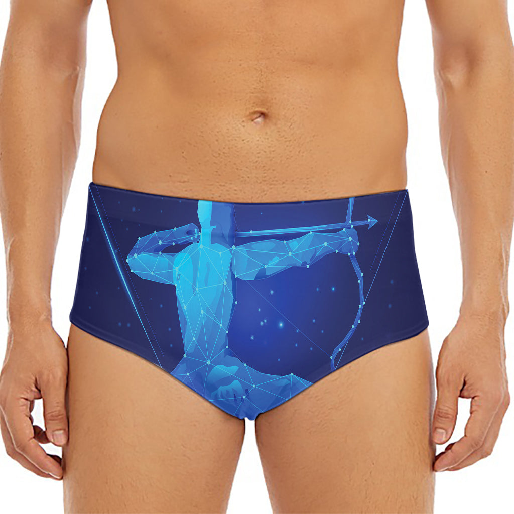 Sagittarius Horoscope Sign Print Men's Triangle Swim Briefs