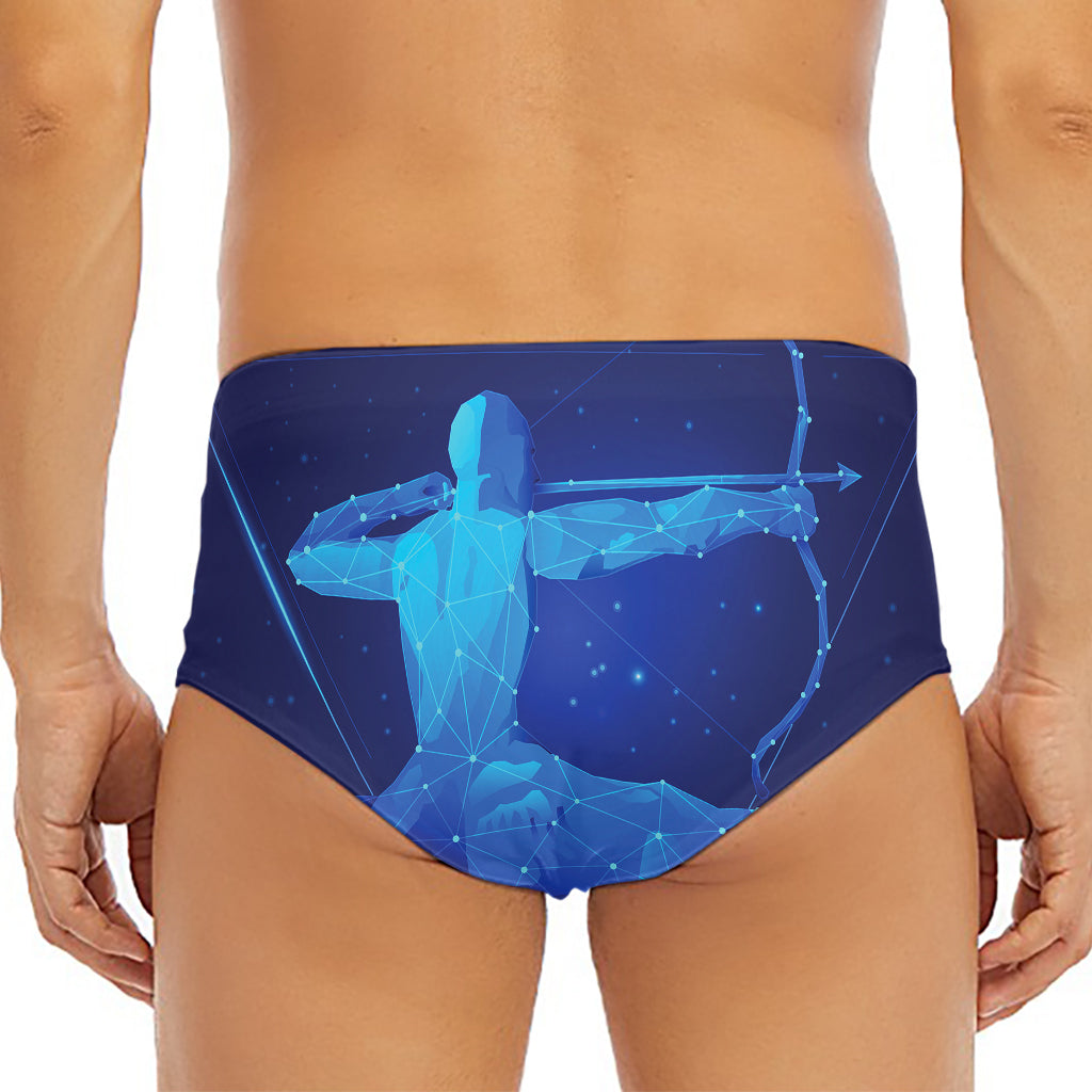Sagittarius Horoscope Sign Print Men's Triangle Swim Briefs