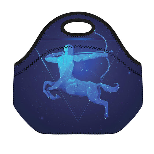 Sagittarius Horoscope Sign Print Neoprene Lunch Bag