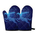 Sagittarius Horoscope Sign Print Oven Mitts