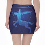Sagittarius Horoscope Sign Print Pencil Mini Skirt