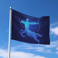 Sagittarius Horoscope Sign Print Polyester Flag