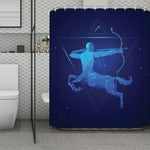Sagittarius Horoscope Sign Print Polyester Shower Curtain