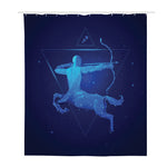 Sagittarius Horoscope Sign Print Polyester Shower Curtain