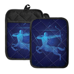 Sagittarius Horoscope Sign Print Pot Holders With Pocket