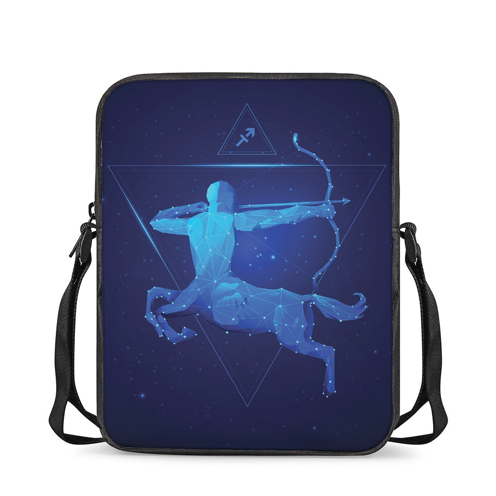 Sagittarius Horoscope Sign Print Rectangular Crossbody Bag