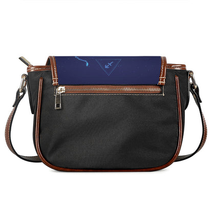 Sagittarius Horoscope Sign Print Saddle Bag