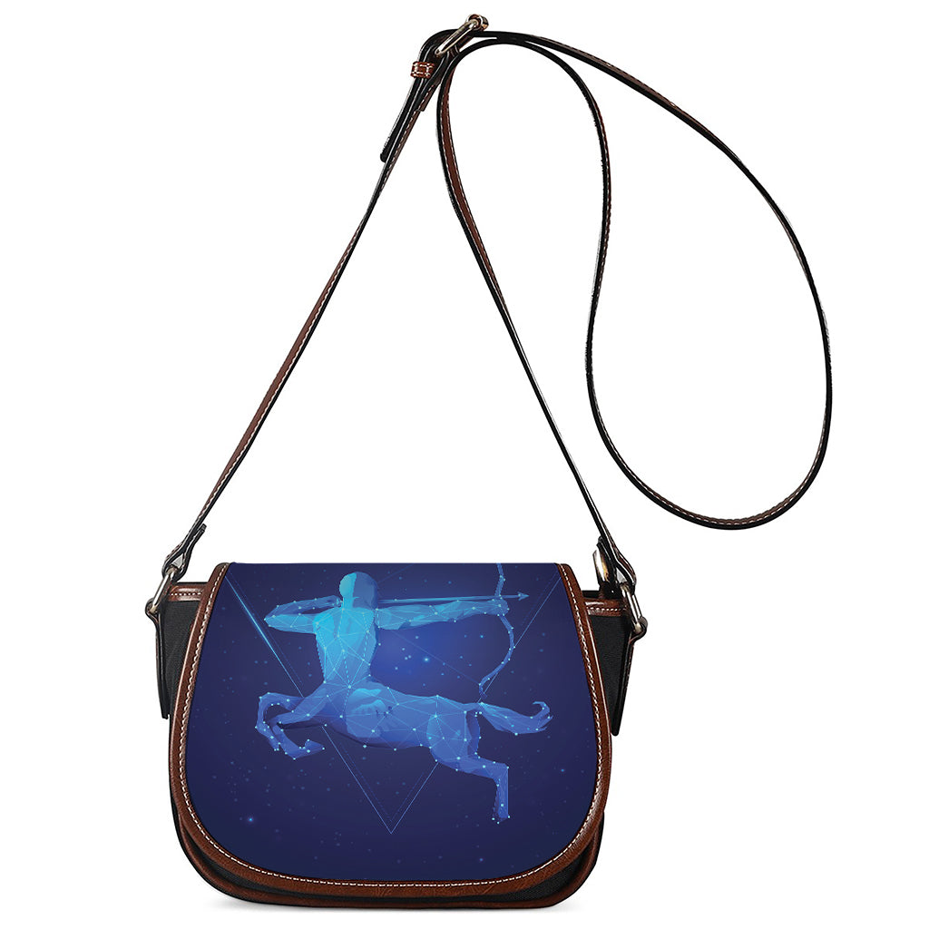Sagittarius Horoscope Sign Print Saddle Bag