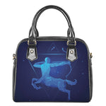 Sagittarius Horoscope Sign Print Shoulder Handbag
