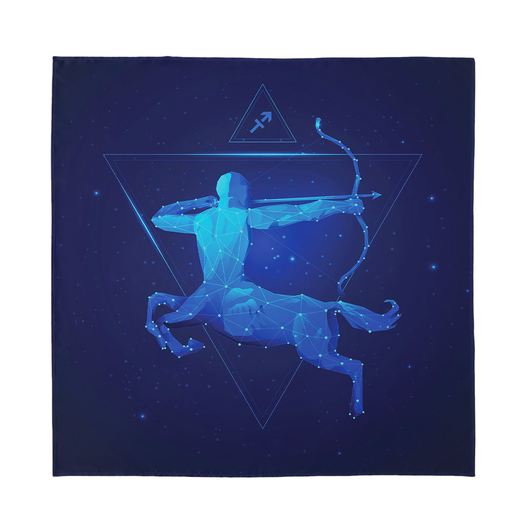 Sagittarius Horoscope Sign Print Silk Bandana