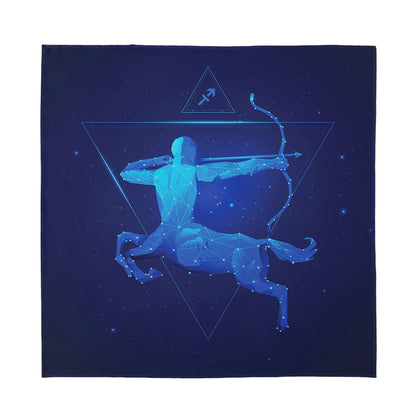 Sagittarius Horoscope Sign Print Silk Bandana