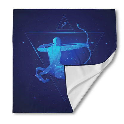 Sagittarius Horoscope Sign Print Silk Bandana