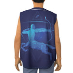 Sagittarius Horoscope Sign Print Sleeveless Baseball Jersey