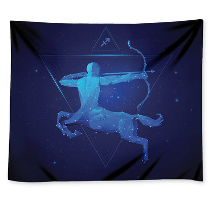 Sagittarius Horoscope Sign Print Tapestry
