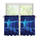 Sagittarius Horoscope Sign Print Tier Curtains