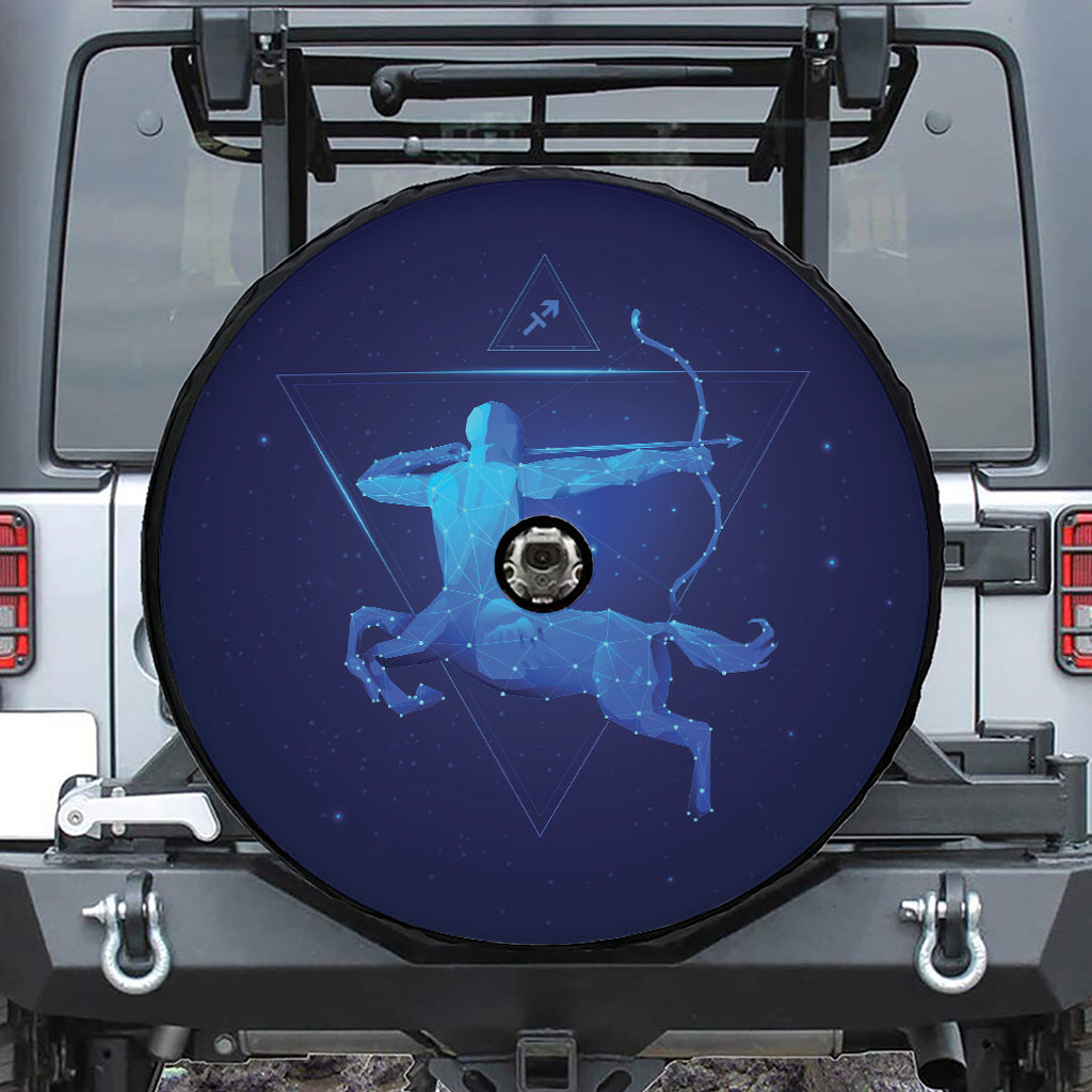 Sagittarius Horoscope Sign Print Tire Cover With Camera Hole