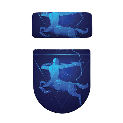 Sagittarius Horoscope Sign Print Toilet Lid And Tank Cover Set