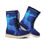 Sagittarius Horoscope Sign Print Winter Boots