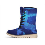 Sagittarius Horoscope Sign Print Winter Boots