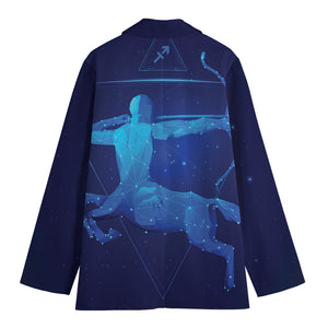 Sagittarius Horoscope Sign Print Women's Blazer