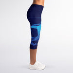 Sagittarius Horoscope Sign Print Women's Capri Leggings