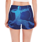 Sagittarius Horoscope Sign Print Women's Split Running Shorts