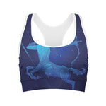 Sagittarius Horoscope Sign Print Women's Sports Bra