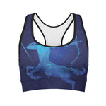 Sagittarius Horoscope Sign Print Women's Sports Bra