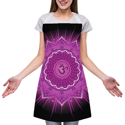 Sahasrara Chakra Mandala Print Adjustable Apron