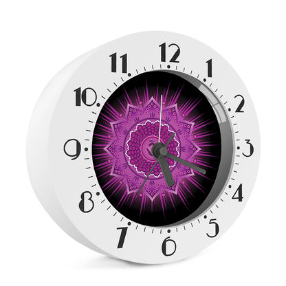 Sahasrara Chakra Mandala Print Alarm Clock