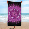 Sahasrara Chakra Mandala Print Beach Towel