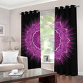 Sahasrara Chakra Mandala Print Dimout Grommet Curtains