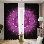 Sahasrara Chakra Mandala Print Blackout Pencil Pleat Curtains