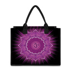 Sahasrara Chakra Mandala Print Canvas Tote Bag