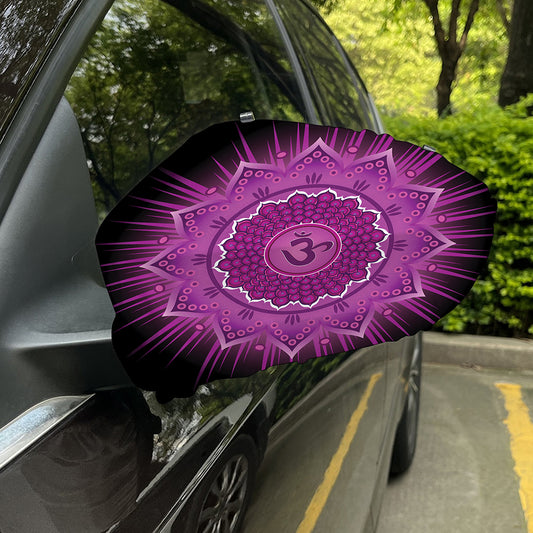 Sahasrara Chakra Mandala Print Car Side Mirror Covers