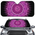 Sahasrara Chakra Mandala Print Car Windshield Sun Shade