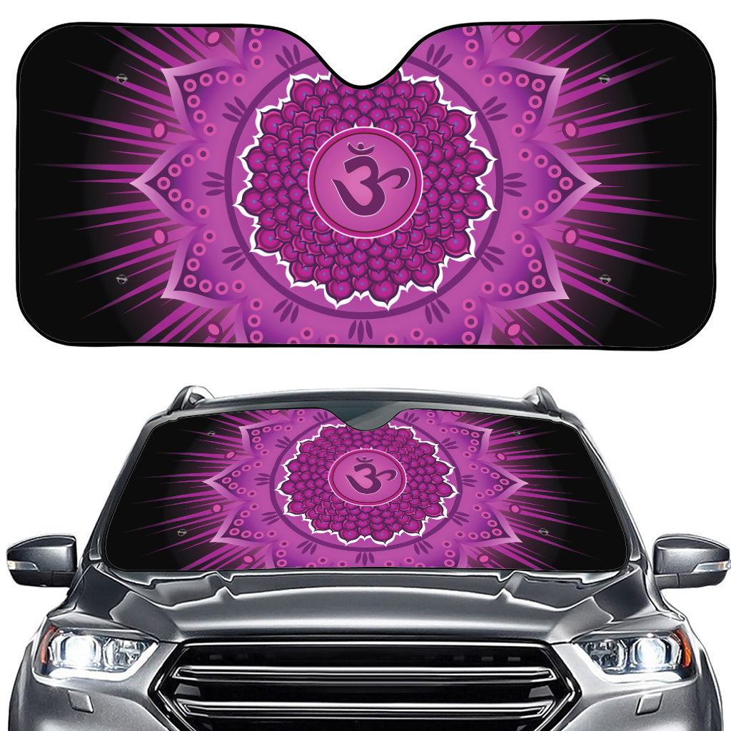 Sahasrara Chakra Mandala Print Car Windshield Sun Shade