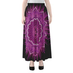 Sahasrara Chakra Mandala Print Chiffon Maxi Skirt
