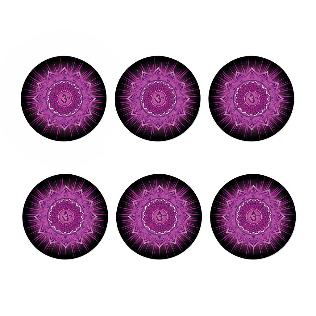 Sahasrara Chakra Mandala Print Coaster Set