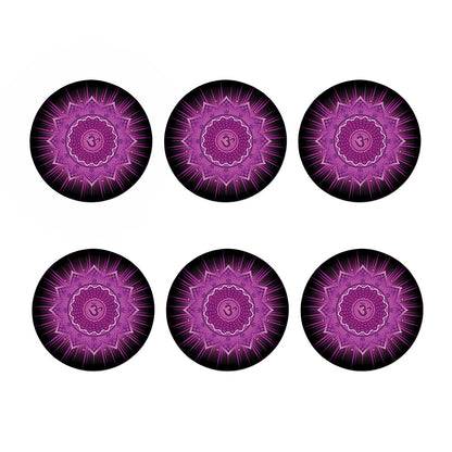 Sahasrara Chakra Mandala Print Coaster Set