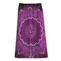 Sahasrara Chakra Mandala Print Cotton Front Slit Maxi Skirt