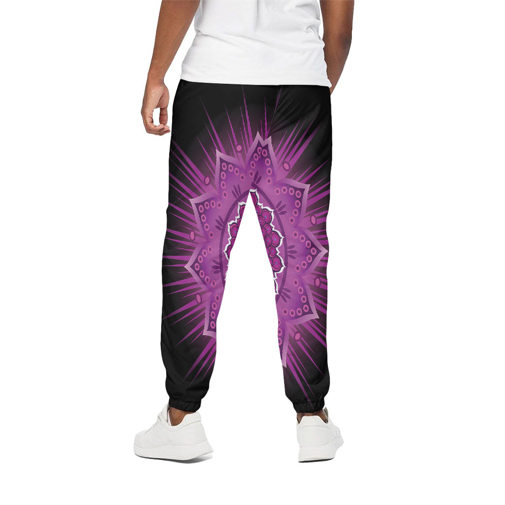 Sahasrara Chakra Mandala Print Cotton Pants