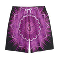 Sahasrara Chakra Mandala Print Cotton Shorts
