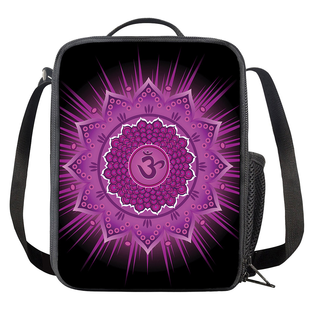 Sahasrara Chakra Mandala Print Crossbody Lunch Bag
