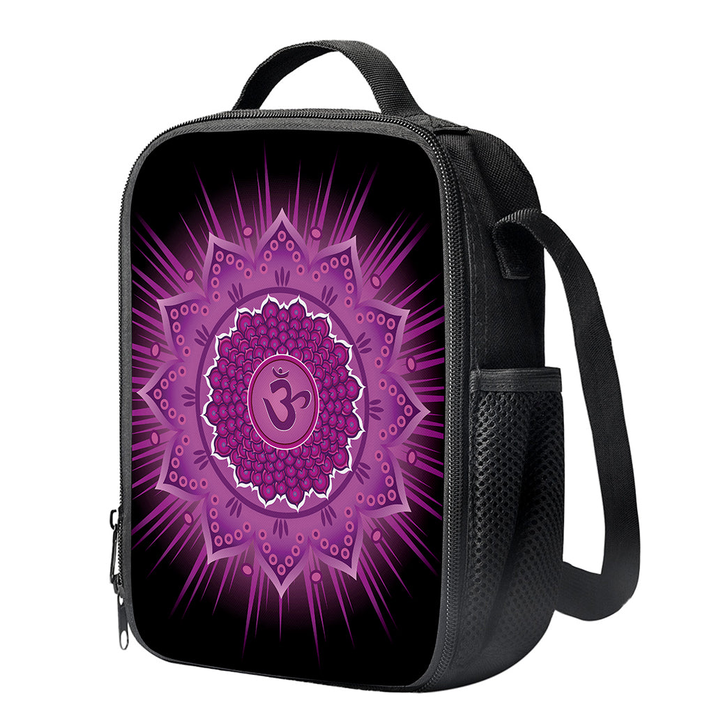 Sahasrara Chakra Mandala Print Crossbody Lunch Bag